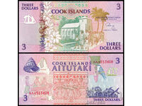 ❤️ ⭐ Cook Islands 1992 $3 UNC new ⭐ ❤️