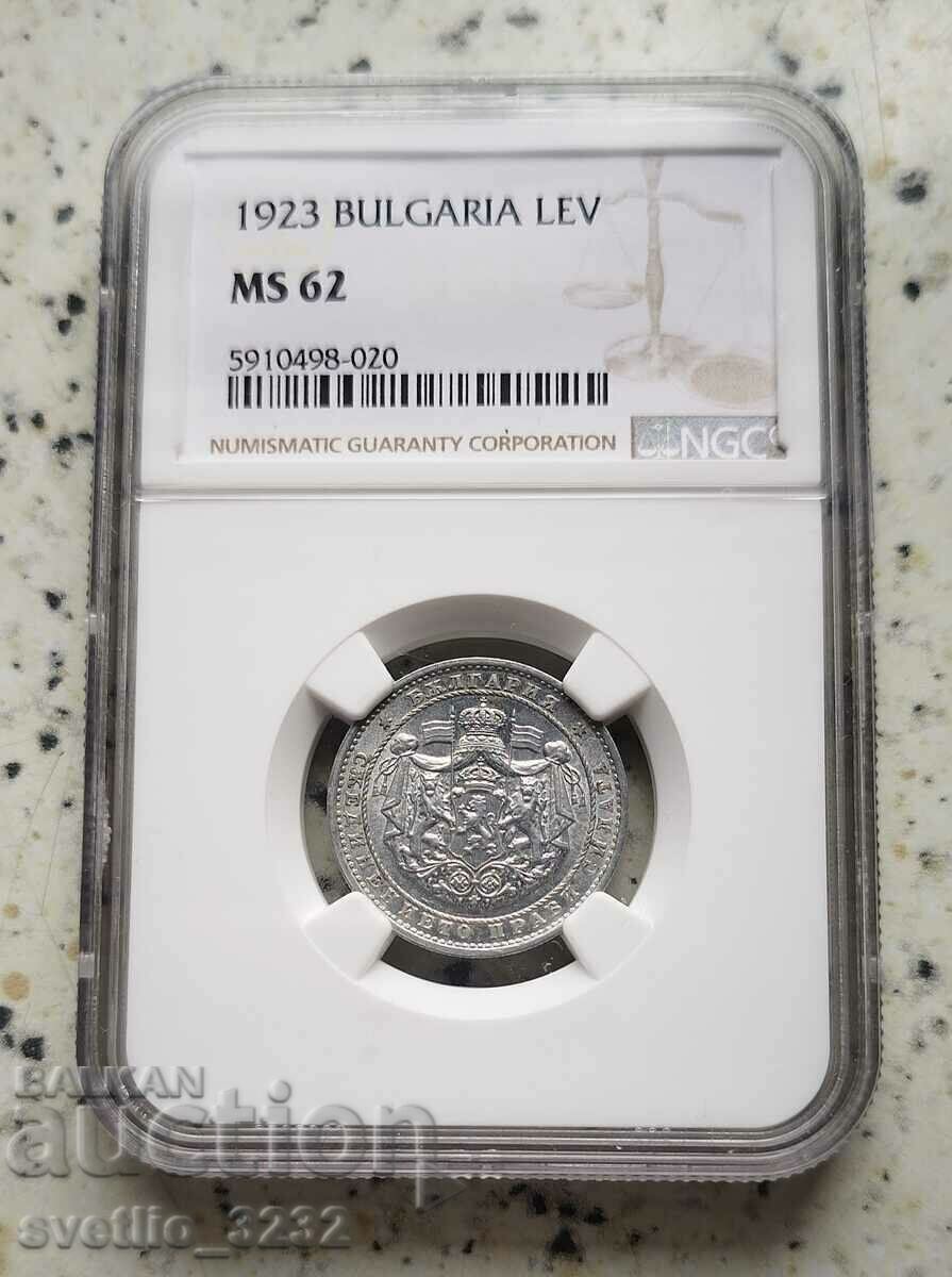 1 Lev 1923 MS 62 NGC