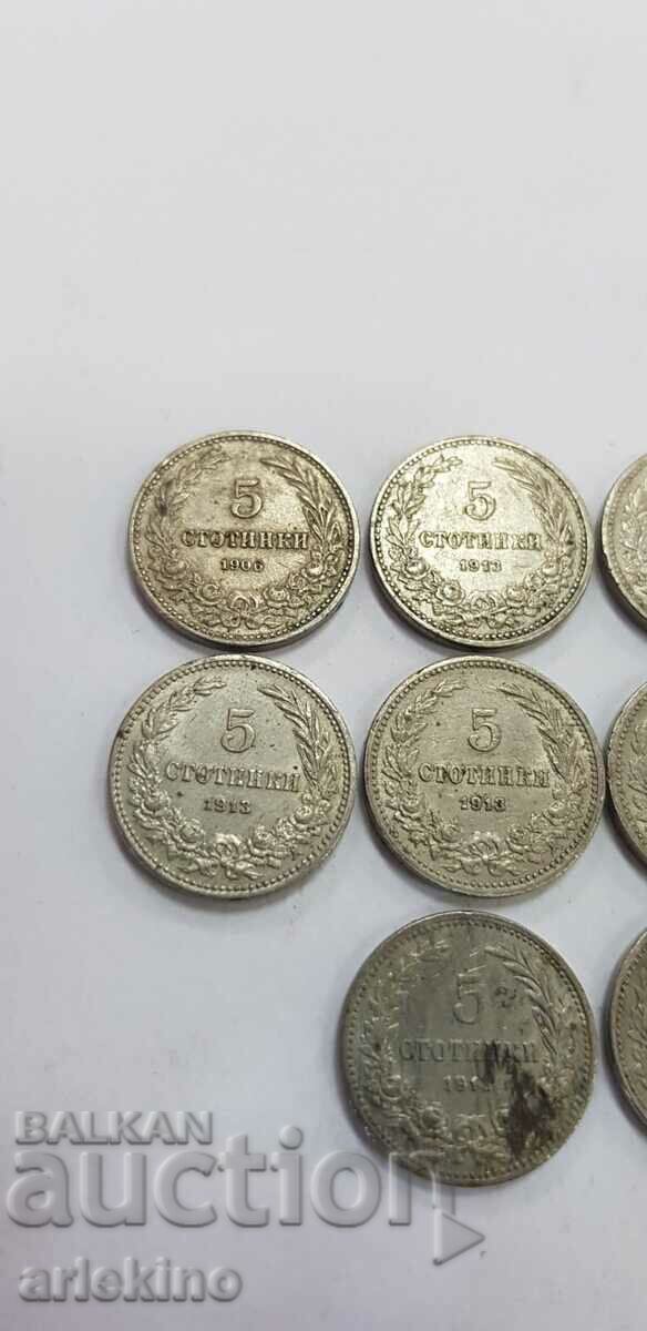 Delivery of 10 pcs. royal Bulgarian coins, coin lot Delivery of 10 pcs. royal Bulgarian coins, coin lot