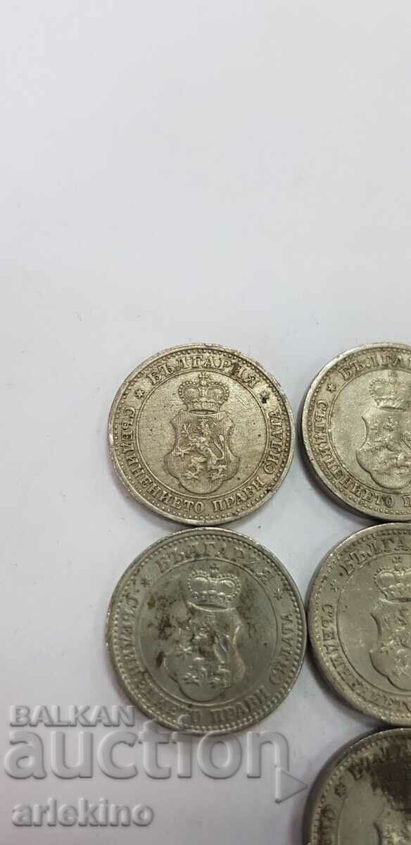 10 pcs. royal Bulgarian coins, coin lot - 6 10 pcs. royal Bulgarian coins, coin lot - 6