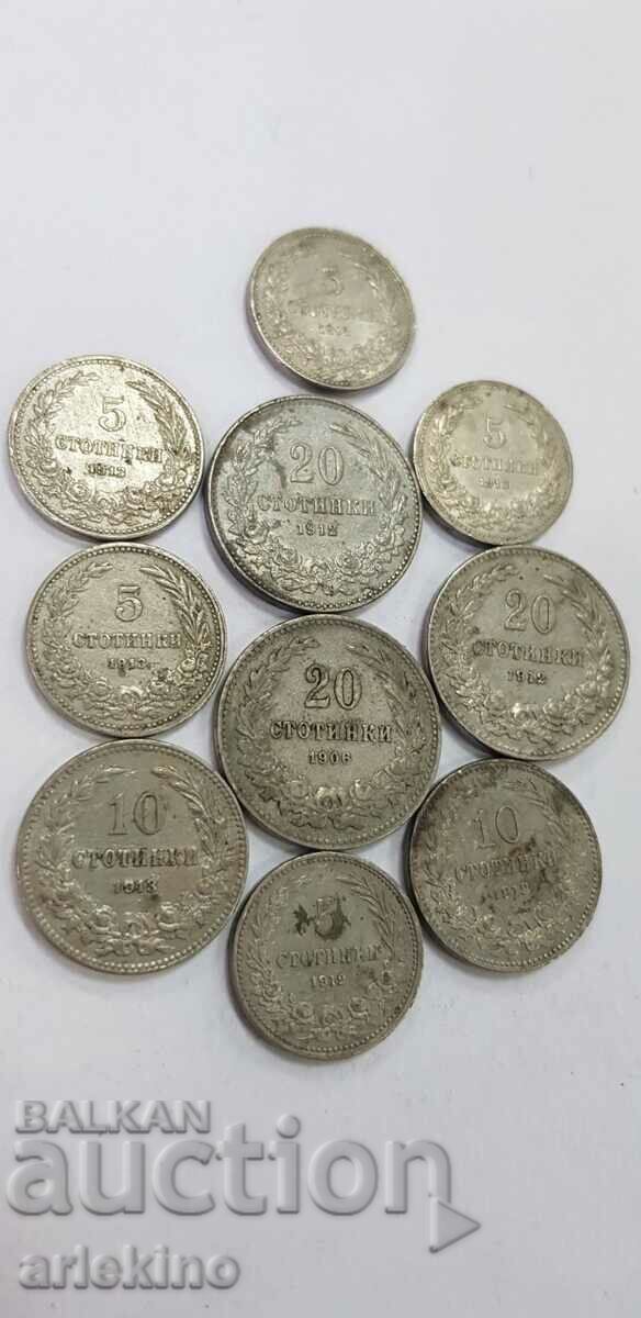 10 pcs. royal Bulgarian coins, coin lot - 5