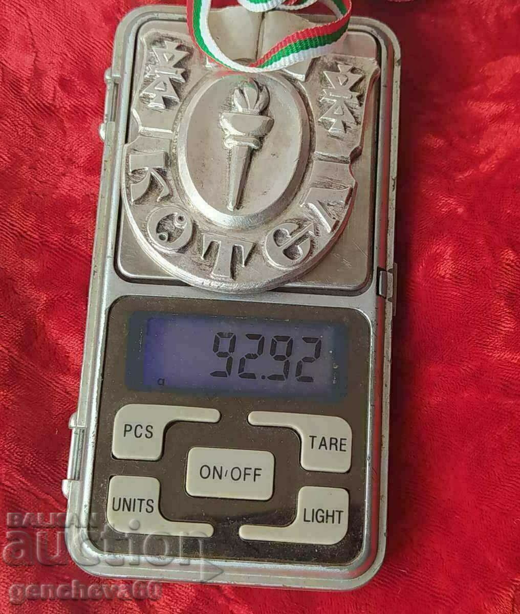 Silver-plated medal, coat of arms of Kotel - 7 Silver-plated medal, coat of arms of Kotel - 7