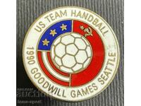 391 USA USSR Sign Team Hanbal USA Games of Good Will Enamel