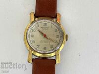 JNTERCO SWISS MADE RARE GOLD PLATED WORKS NO WARRANTY
