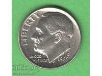 (¯`'•.¸ 10 cents 1985 (D) USA ¸.•'´¯)