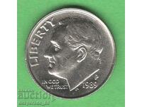 (¯`'•.¸ 10 cents 1989 (P) USA ¸.•'´¯)