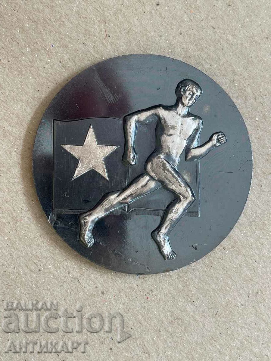 рядък медал плакет на СФД Академик 1947