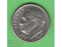 (¯`'•.¸ 10 cents 1995 (D) USA ¸.•'´¯)