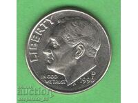 (¯`'•.¸ 10 cents 1996 (D) USA ¸.•'´¯)