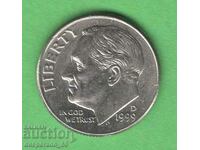 (¯`'•.¸ 10 cents 1999 (D) USA ¸.•'´¯)
