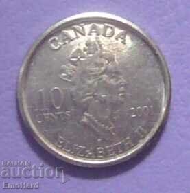 Канада 10 цент 2001 Доброволци