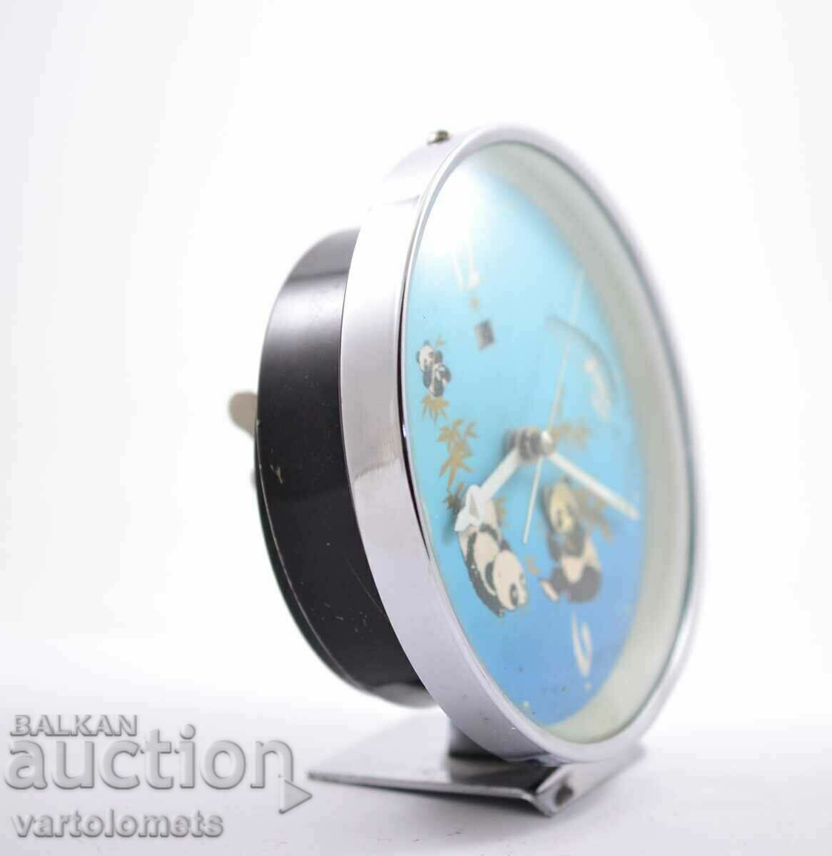 Auction Alarm clock CHINA, animation, panda - works Auction Alarm clock CHINA, animation, panda - works