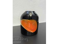 Стъклена ваза студио "ЛЕБЕД" Нови Пазар. №5263