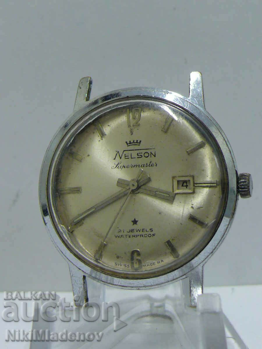 Swiss NELSON Men's wristwatch, not working