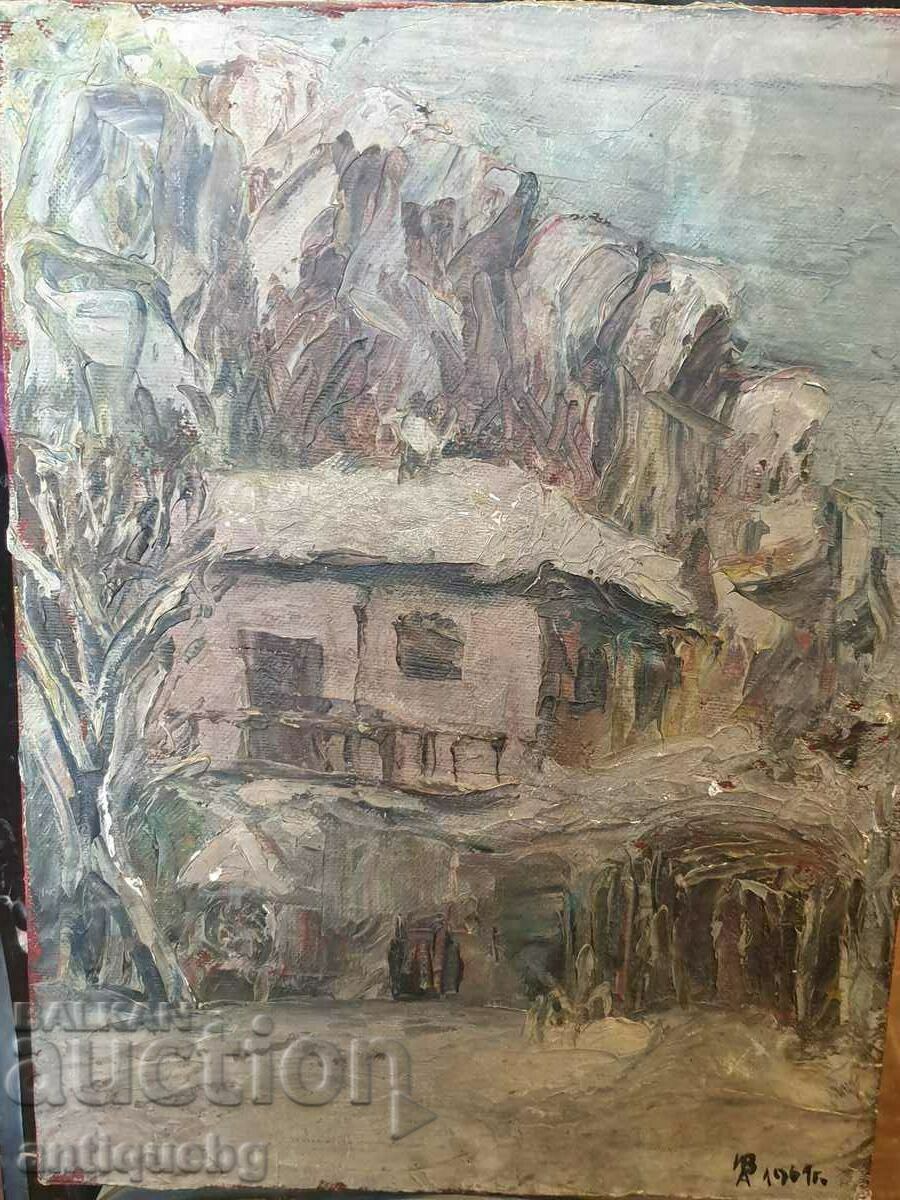 Παλαιός Πίνακας Ελαιογραφίας 1969 Υπέγραψε ο Ιβάν Αντόνοφ;