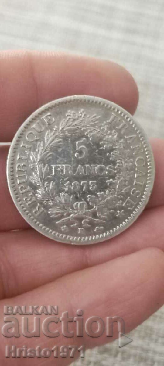 5 Φράγκα 1873 Κ