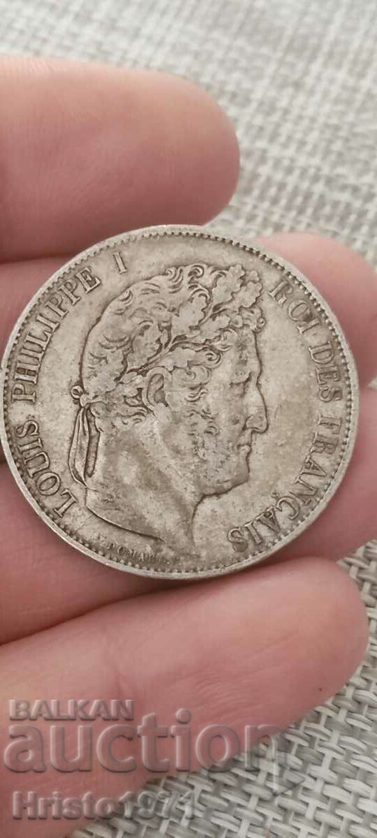 5 franci 1844 BB