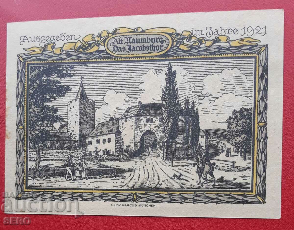 Banknote-Germany-Saxony-Naumburg-75 pfennig 1921