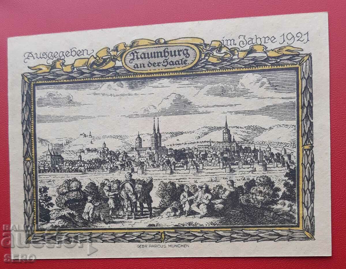 Bancnota-Germania-Saxonia-Naumburg-75 pfennig 1921