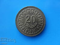 20 millimas 1960 Tunisia