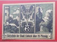 Banknote-Germany-Saxony-Einbeck-25 pfennig 1920