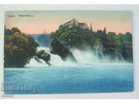 Old postcard 1912 - Rheinfall Falls, Switzerland
