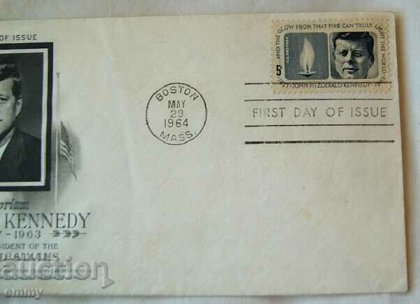 Δημοπρασία Αναμνηστικός Φάκελος Πρώτης Ημέρας του Προέδρου Κένεντι, 1974 Βοστώνη Δημοπρασία Αναμνηστικός Φάκελος Πρώτης Ημέρας του Προέδρου Κένεντι, 1974 Βοστώνη