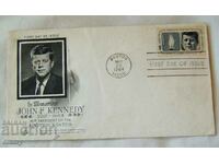 Plic comemorativ al președintelui Kennedy pentru prima zi, 1974 Boston