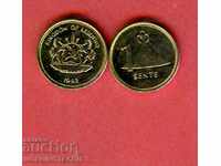LESOTHO 1 cent număr 1992 NOU UNC