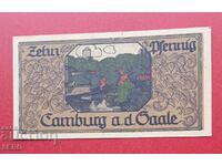 Bancnota-Germania-Thuringia-Camburg-10 pfennig 1921