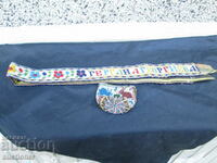 OLD BEADED LONG BELT WITH PURSE