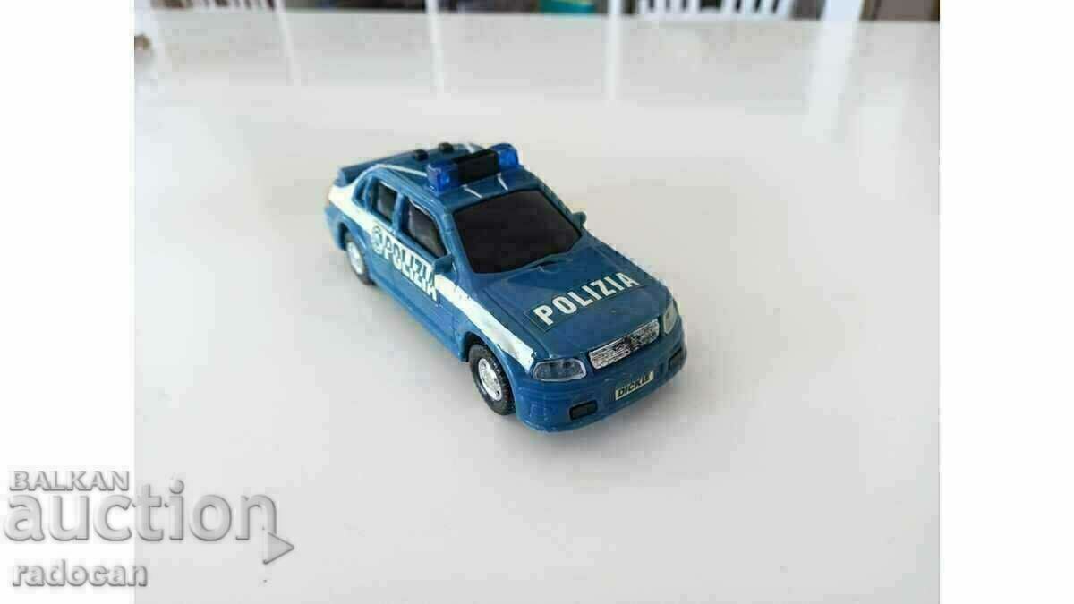 Аукцион Стара играчка Mercedes C class Polizia, Dickie 1990г, работи