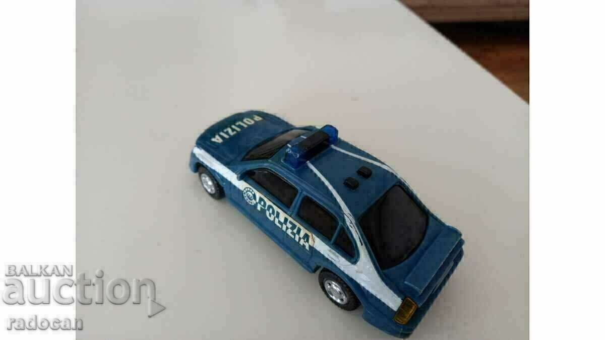 Old toy Mercedes C class Polizia, Dickie 1990, works - 6