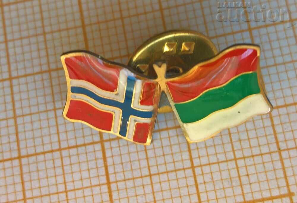 Insigna Bulgaria - Norvegia