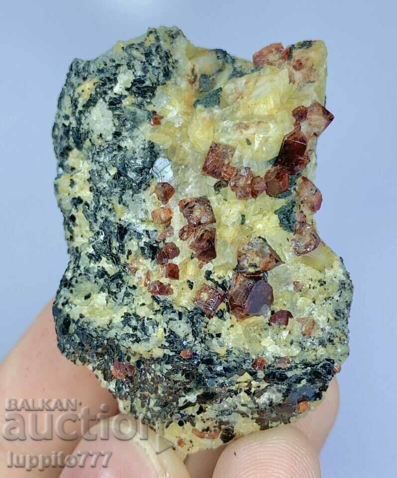 50 grams of natural red zircon per unique matrix - 6 50 grams of natural red zircon per unique matrix - 6