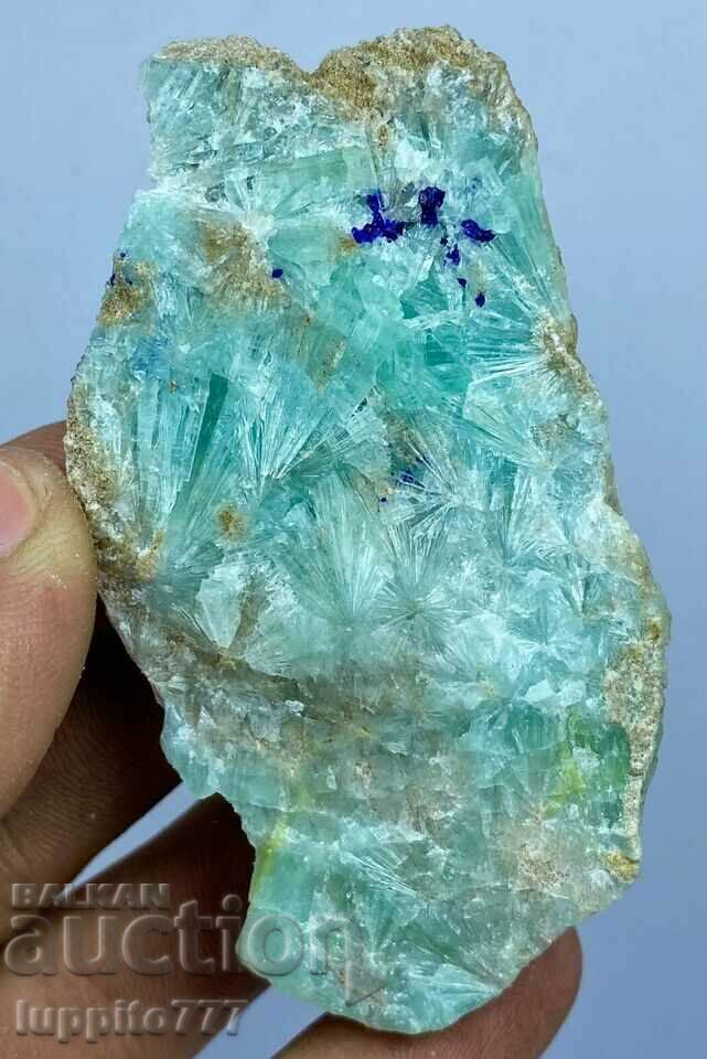 Δημοπρασία 75 γραμμάρια φυσικού αραγωνίτη με αζουρίτη σε μια μοναδική μήτρα Δημοπρασία 75 γραμμάρια φυσικού αραγωνίτη με αζουρίτη σε μια μοναδική μήτρα