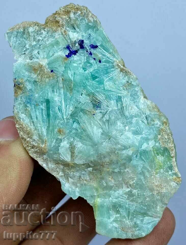 75 γραμμάρια φυσικού αραγωνίτη με αζουρίτη σε μια μοναδική μήτρα - 5 75 γραμμάρια φυσικού αραγωνίτη με αζουρίτη σε μια μοναδική μήτρα - 5