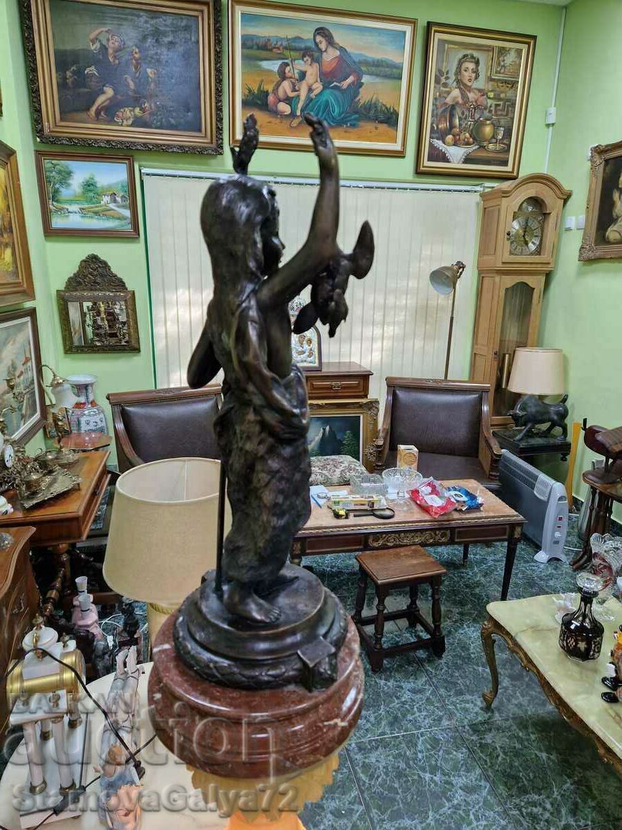 Голяма антикварна френска бронзова фигура - 5 Голяма антикварна френска бронзова фигура - 5