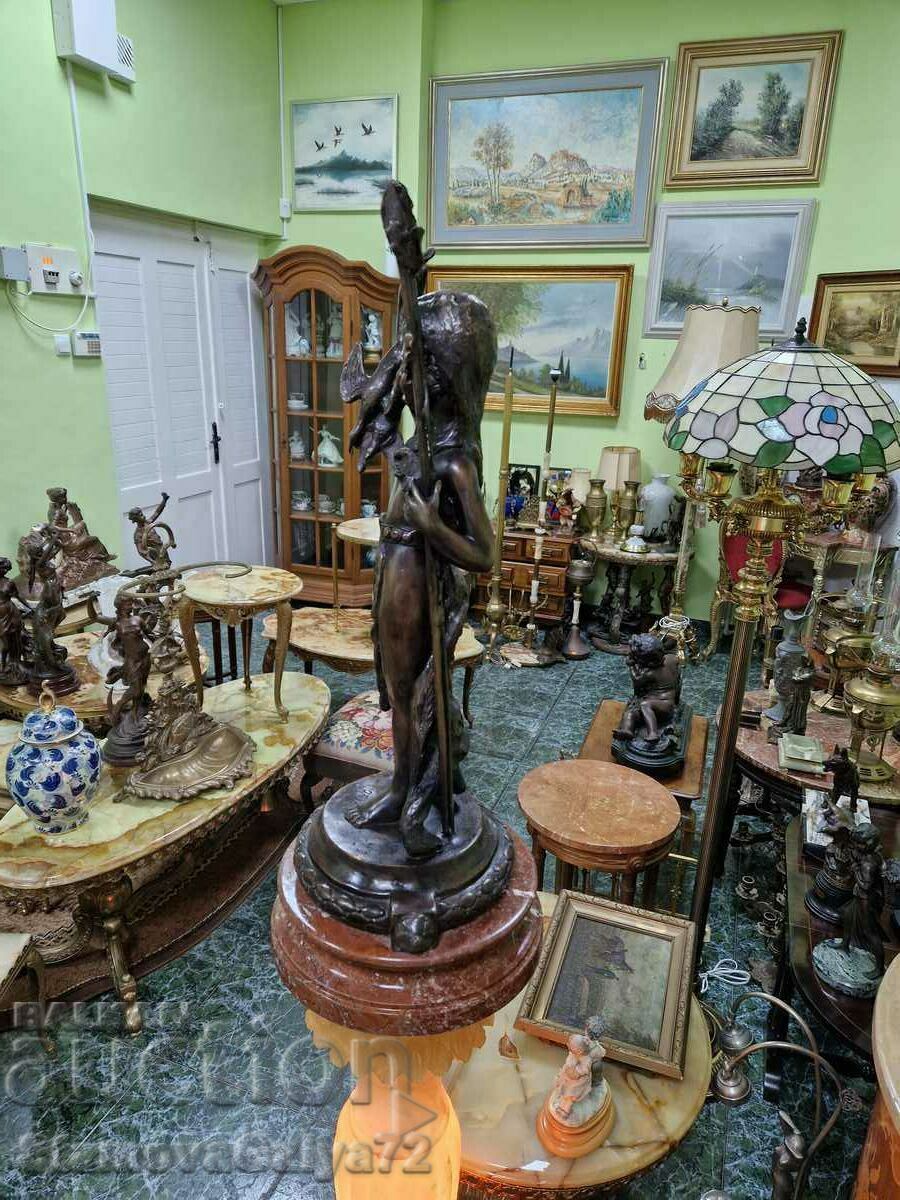 Голяма антикварна френска бронзова фигура - 6 Голяма антикварна френска бронзова фигура - 6