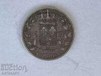 сребърна монета 5 франка Louis Луи XVIII 1819 Франция сребро