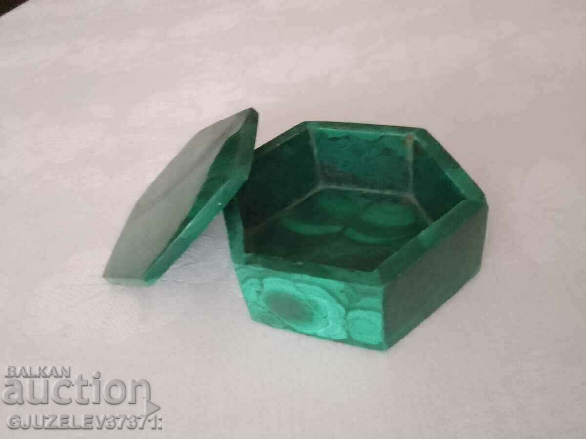 Εξαγωνικό κουτί από μαλαχίτη - 6 Εξαγωνικό κουτί από μαλαχίτη - 6
