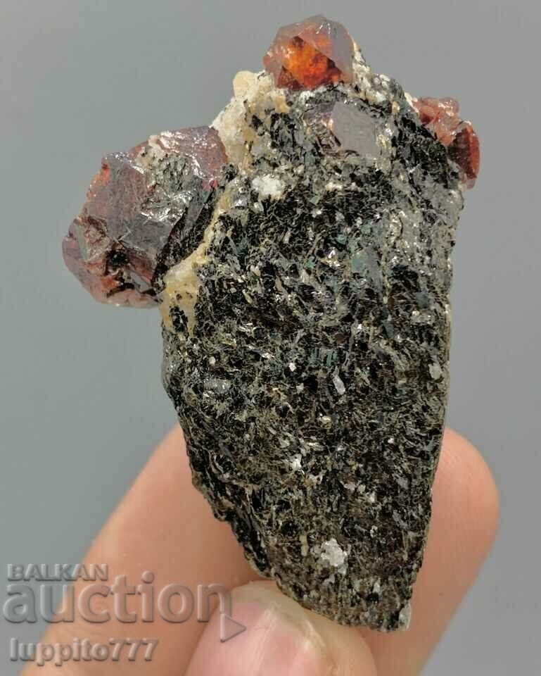 35 γραμμάρια φυσικού κόκκινου ζιργκόν σε μια μοναδική μήτρα - 6