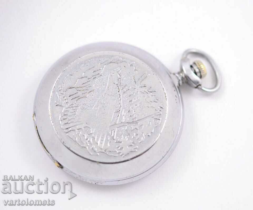 Auction  MOLNIYA USSR pocket watch with covers, grouse - works