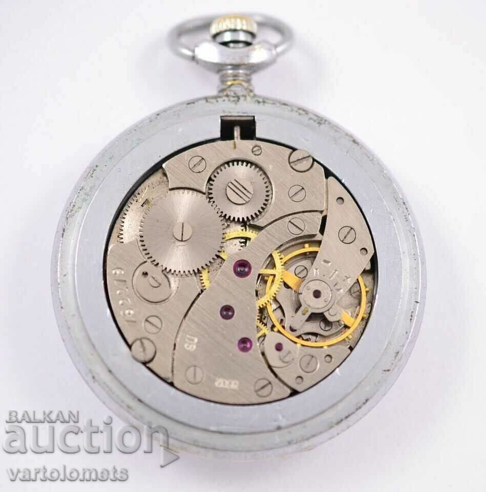 Delivery of MOLNIYA USSR pocket watch with covers, grouse - works