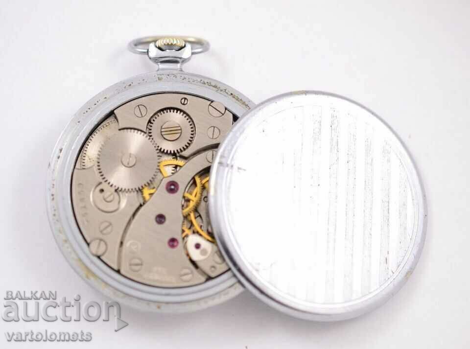 MOLTIYA USSR pocket watch - works - 5