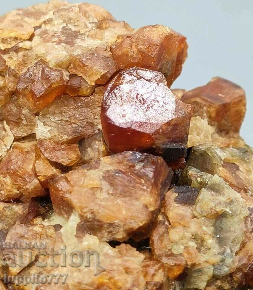 Delivery of 273 grams natural garnet spessartine on feldspar unique Delivery of 273 grams natural garnet spessartine on feldspar unique