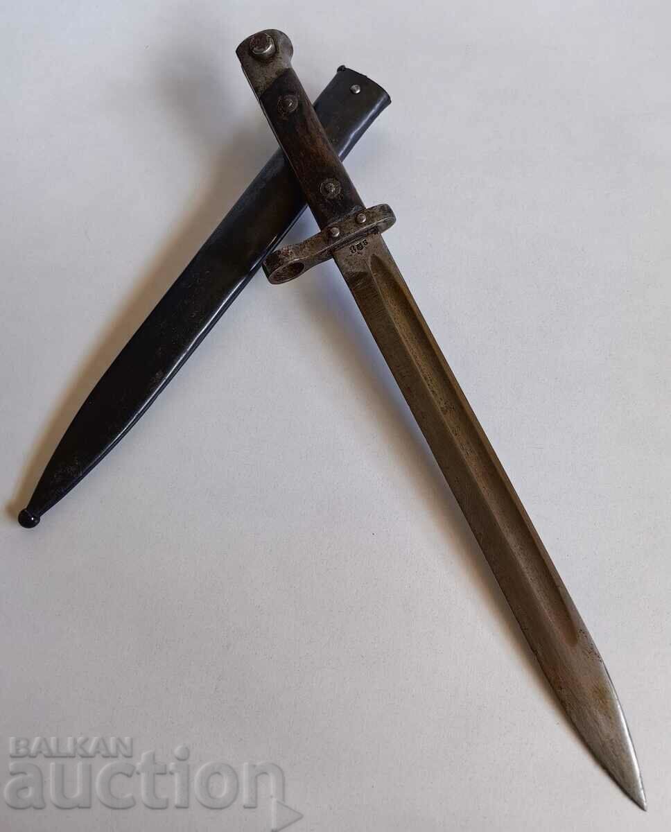PERFECT MANNLICHER MANNLICHER BAYONED WITH CANIA BAYONET
