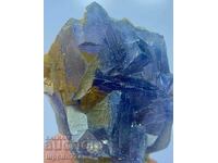 192 grams of natural blue fluorite phantom on matrix unique