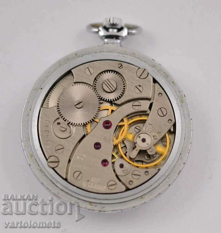 Auction MOLNIYA USSR pocket watch - works Auction MOLNIYA USSR pocket watch - works