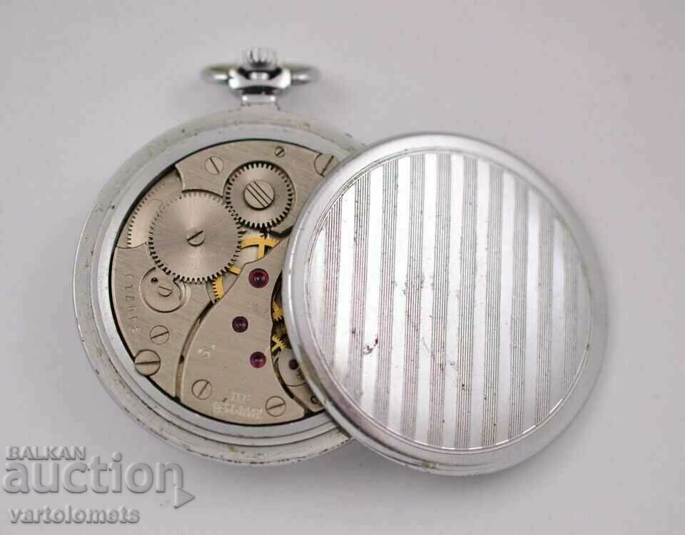 Delivery of MOLNIYA USSR pocket watch - works Delivery of MOLNIYA USSR pocket watch - works
